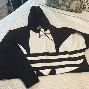 NWT Adidas Cropped Hoodie